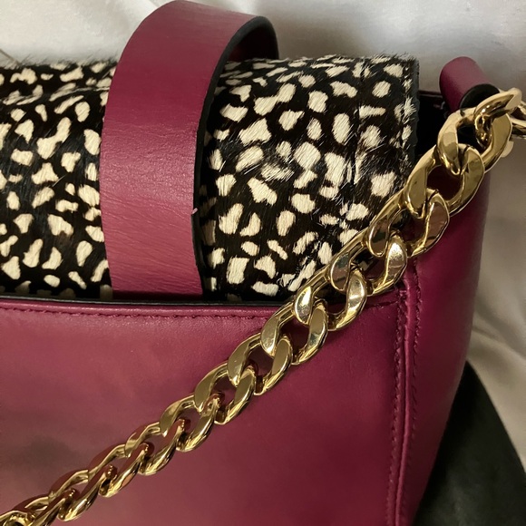 NWT Vince Camuto Calf Hair Messenger Bag - Picture 11 of 14